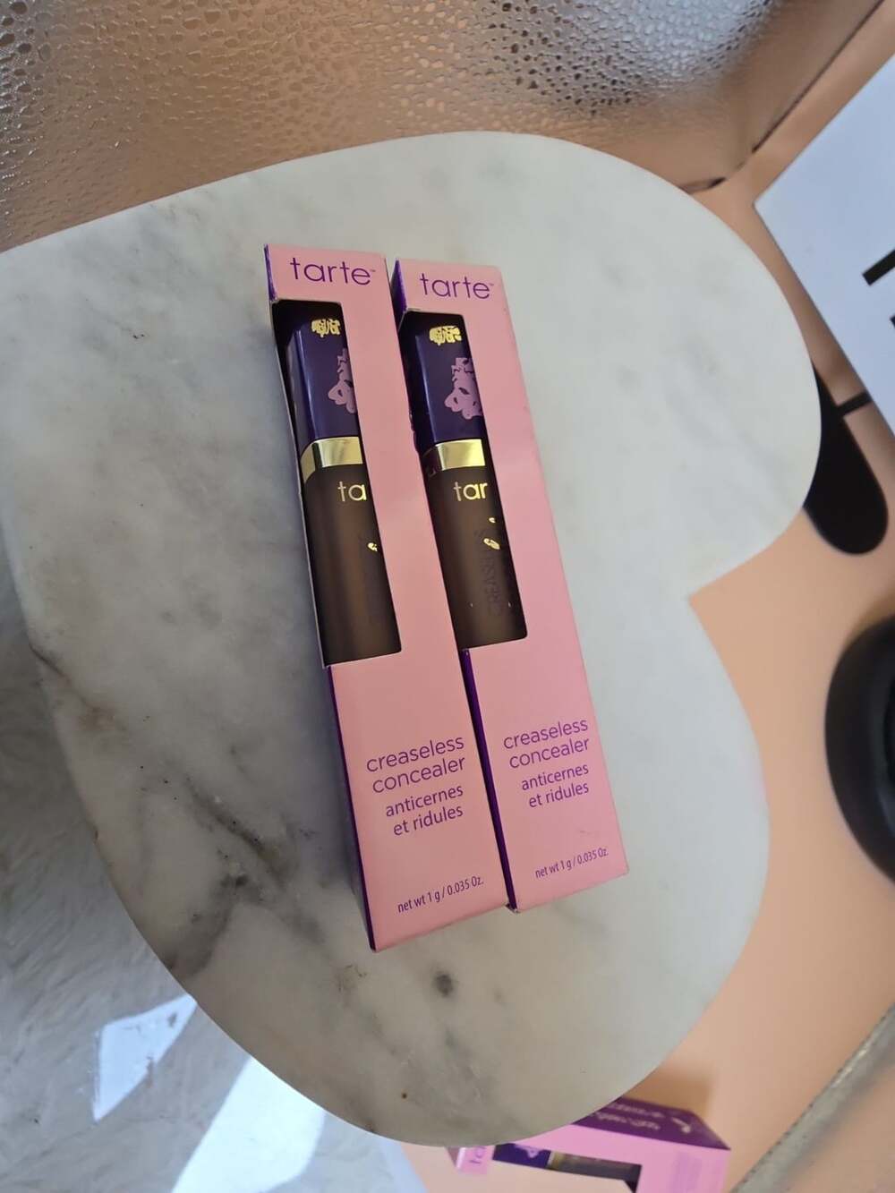 2x Tarte Creaseless Concealer 51H Deep Honey